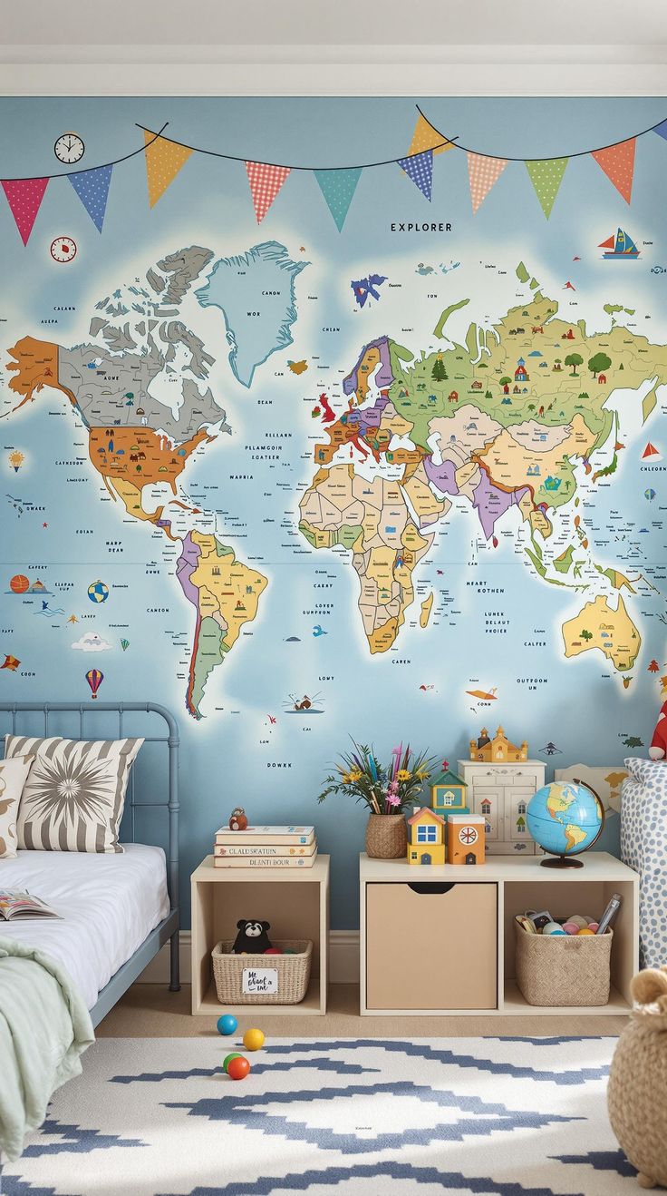 Playful Patterns, Inspiring Educational Themes for Kids' Rooms