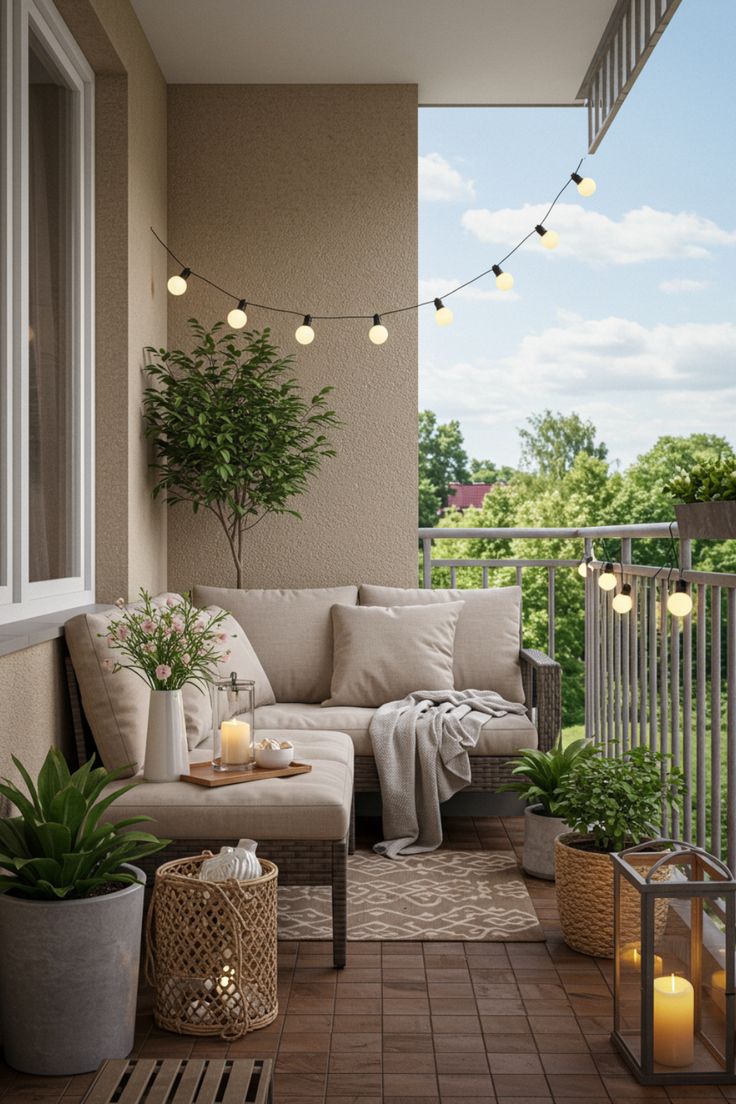 Charming Balcony Design Idea for Outdoor Relaxation