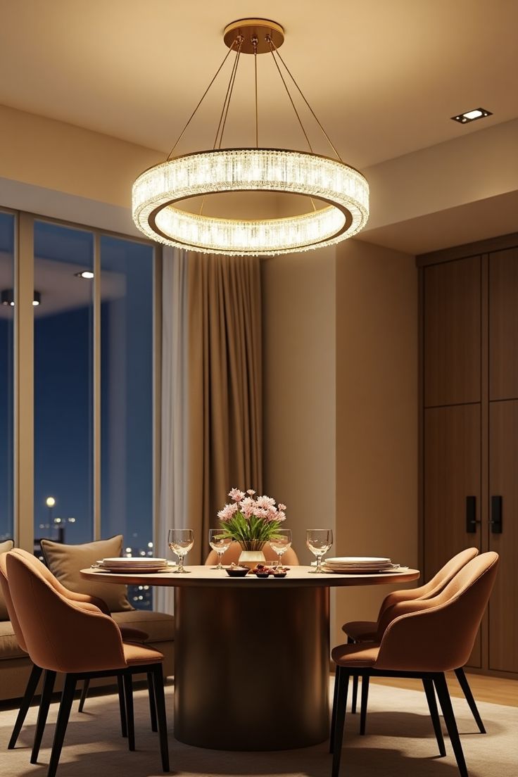 Stunning Dining Room Crystal Chandeliers